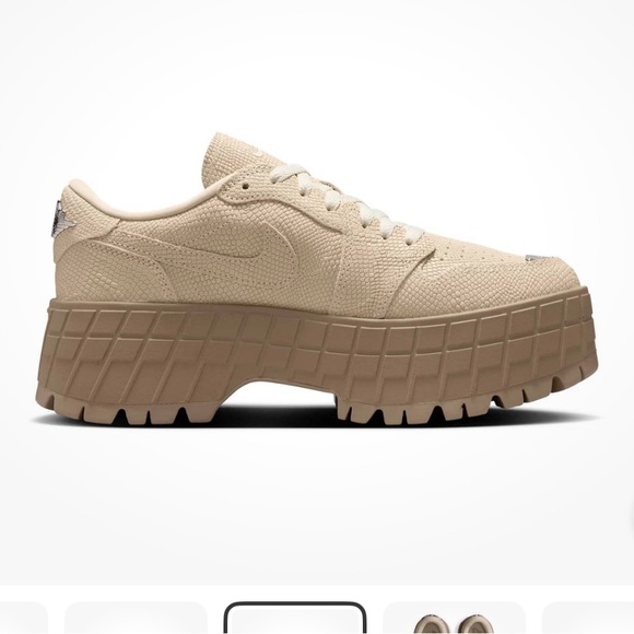 NIKE NEW INSIDE THE BOX Air Jordan 1 Brooklyn Low Rattan Desert CamoNike Women's - Picture 5 of 6